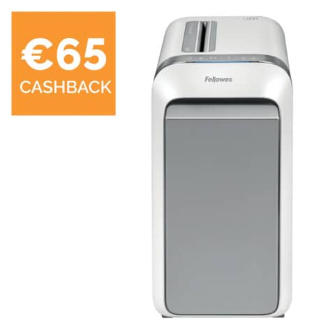 Distruggidocumenti uso moderato Fellowes LX221 - P-5 - 30 L - taglio a microframmenti 2x12 mm - bianco 5050501